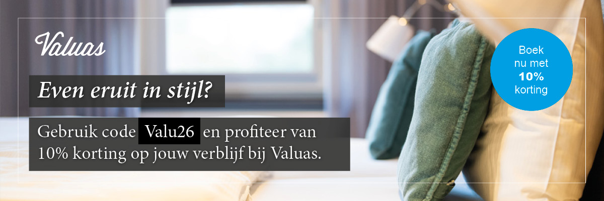 Boek nu een hotelovernachting met 10% korting